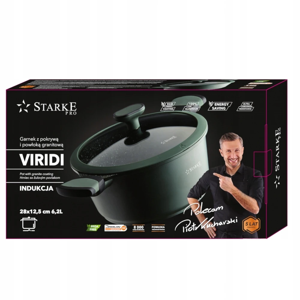 ALIUMININIS indukcinis POT STARKE Pro Virdi 6,2 l K3