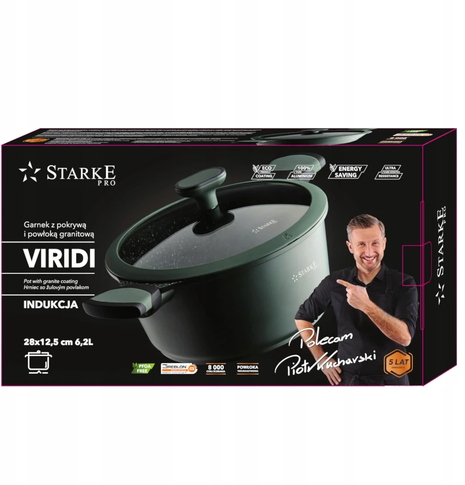 ALIUMININIS indukcinis POT STARKE Pro Virdi 6,2 l K3