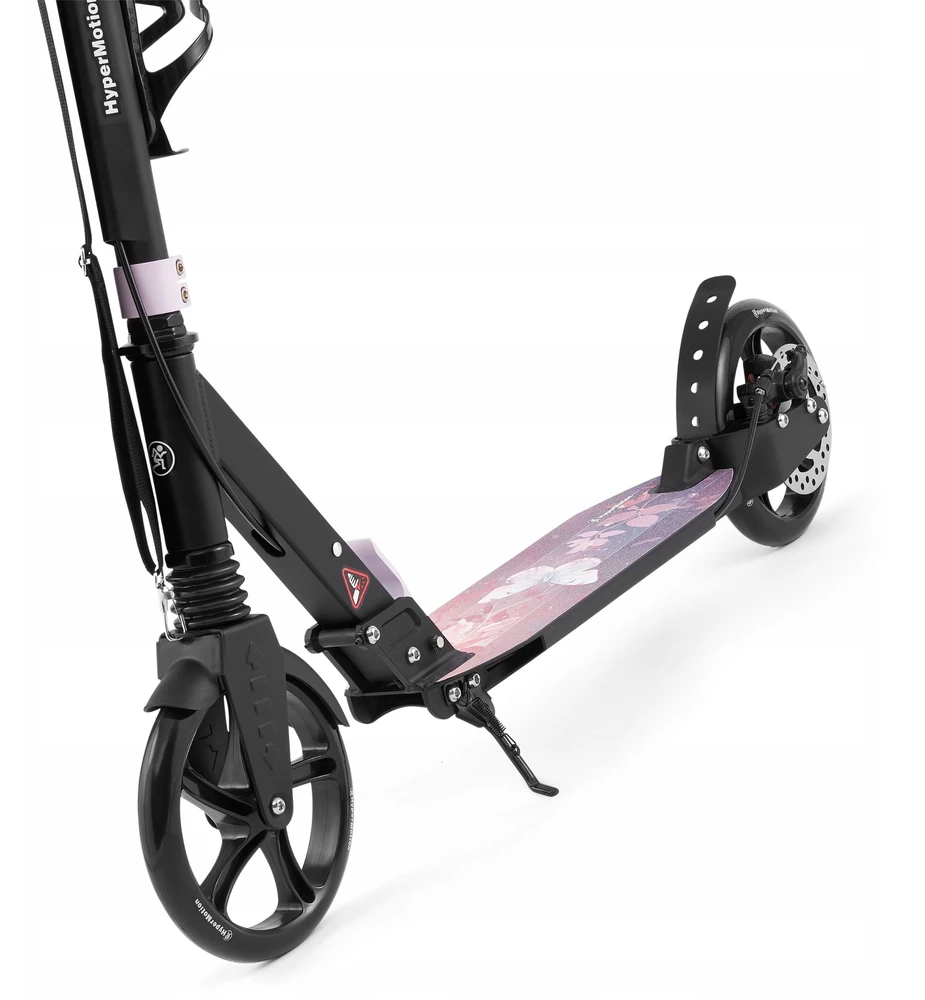 Aliumininis paspirtukas HyperMotion, rožinis, sulankstomas, su 20 cm ratais