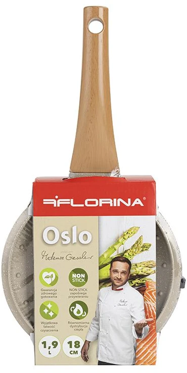 Aliuminio dešra OSLO FLORINA 18 CM 1,9 L
