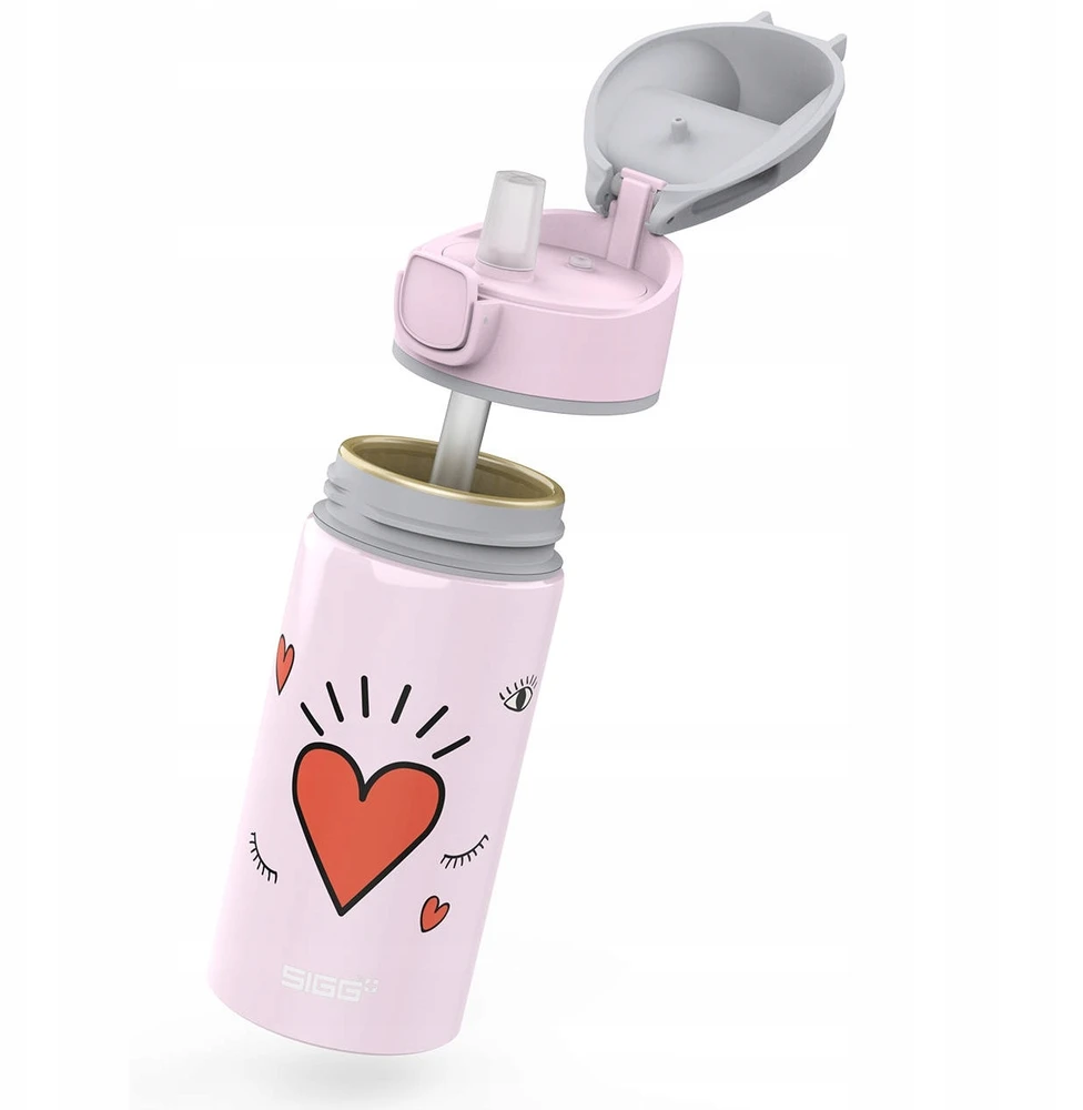 Gertuvė su šiaudeliu SIGG Girl Power 0.4 l