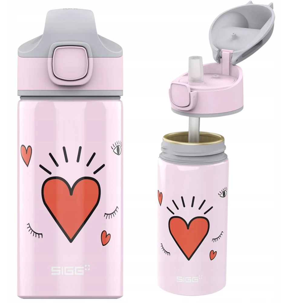 Gertuvė su šiaudeliu SIGG Girl Power 0.4 l
