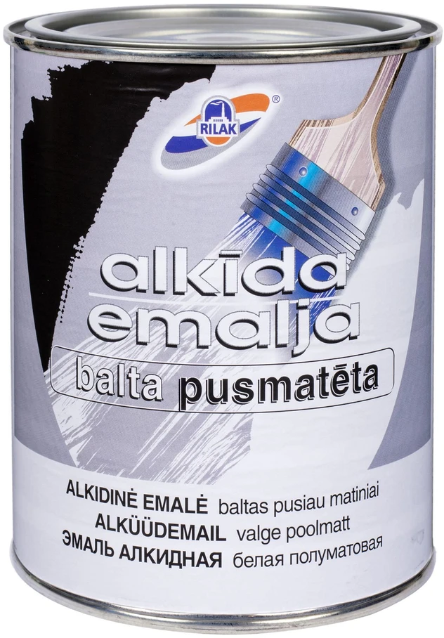 Rilak EMALĖ PENTAPRIM BALTA PUS.MATINĖ 0.9L