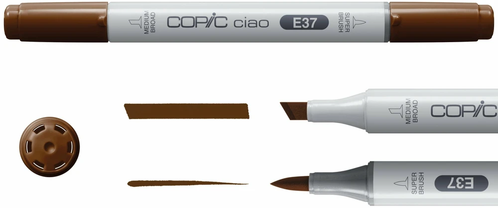 Alkoholiniai markeriai - Copic - Ciao - Portretų atspalviai 2 - 5 odos spalvos - 1 multilineris