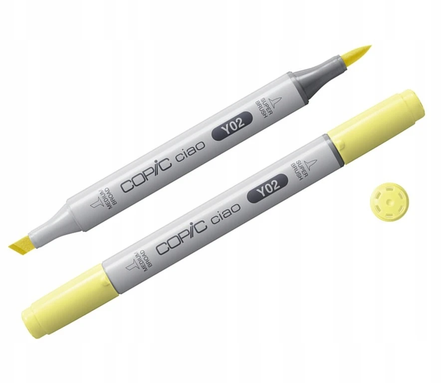 Alkoholinis žymeklis Copic Ciao (Geltona Y) - Copic spalvų paletė: Y02 Kanarų geltona