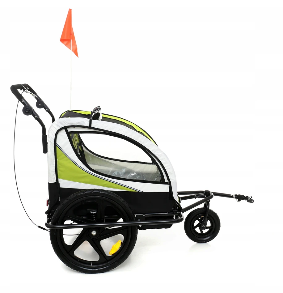 All4Baby PAKABA SULANKSTAMAS DVIRAČIO PRIEKABAS AL04 LED DAŽYMAS 3 SPALVŲ