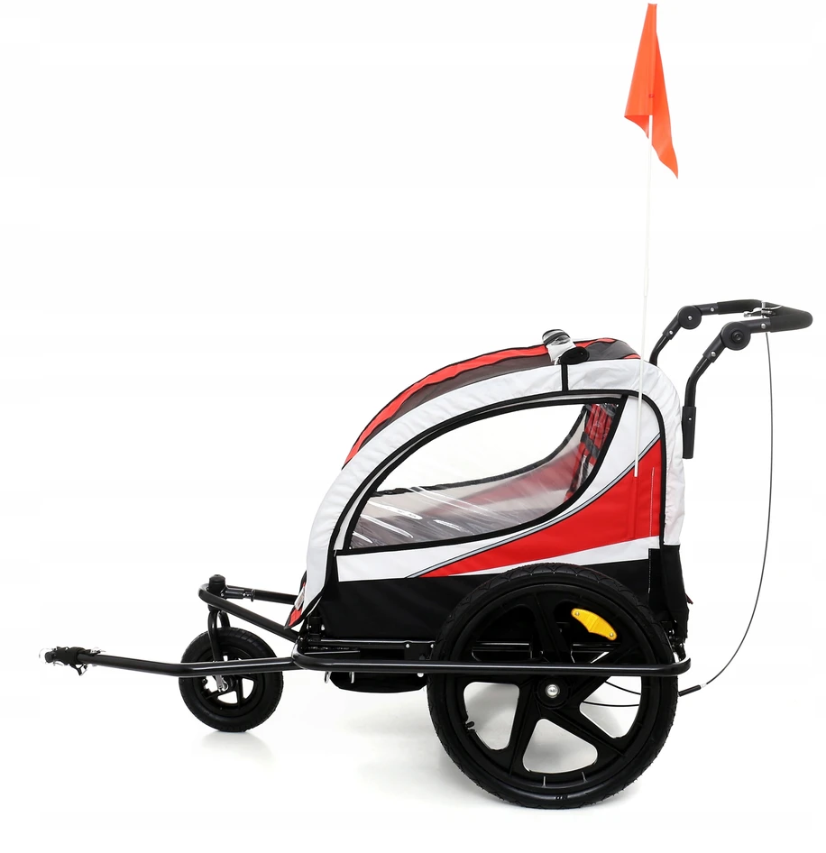 All4Baby PAKABA SULANKSTAMAS DVIRAČIO PRIEKABAS AL04 LED DAŽYMAS 3 SPALVŲ