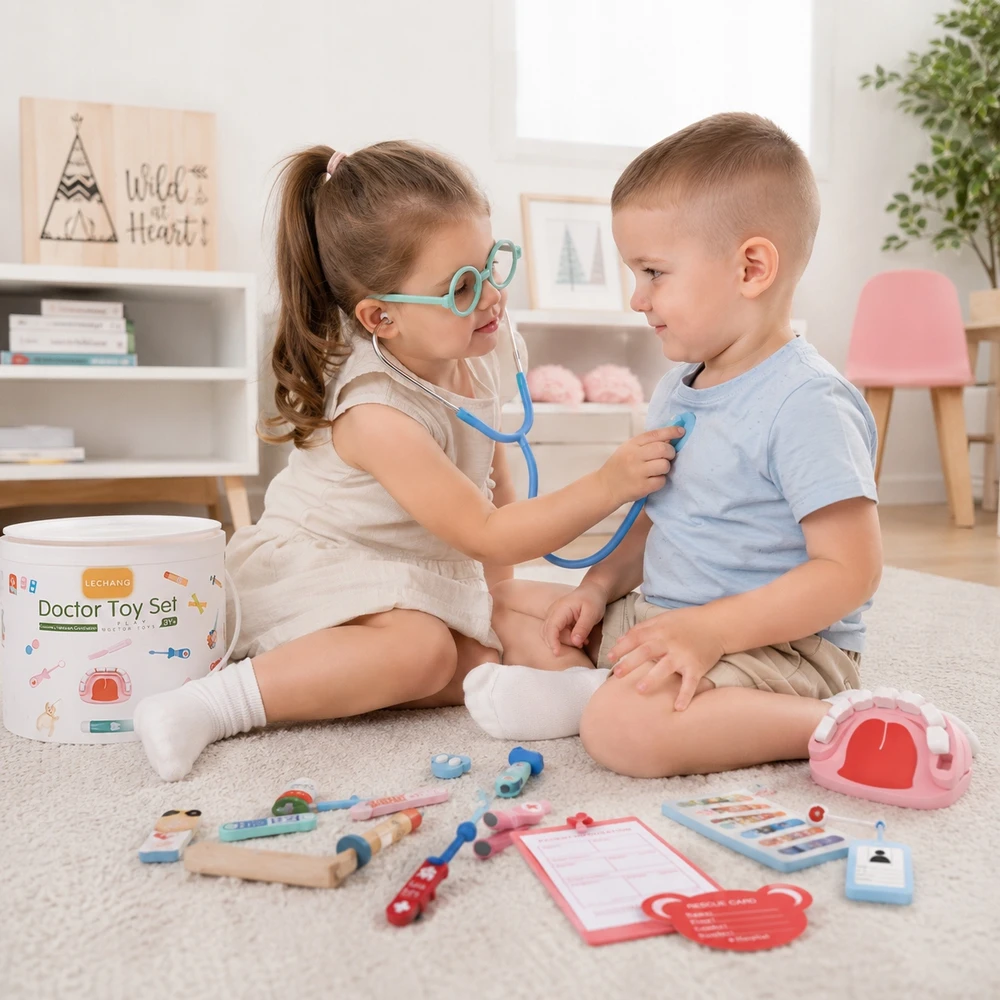 Allbag DIDELIS DOCTOR RINKINYS DOCTOR FUN VAIKAMS MAŽAS GYDYTOJAS XXL