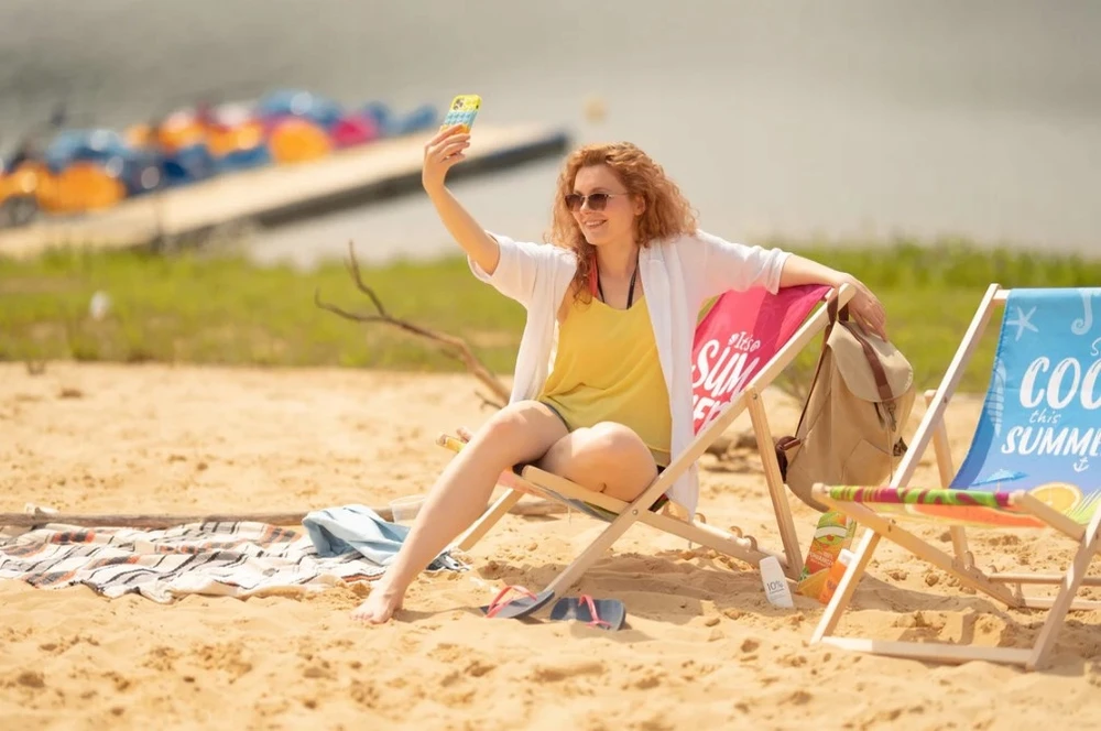 Allbag Medinis gultas "stay Cool This Summer" - bukmedžio, 55x120cm
