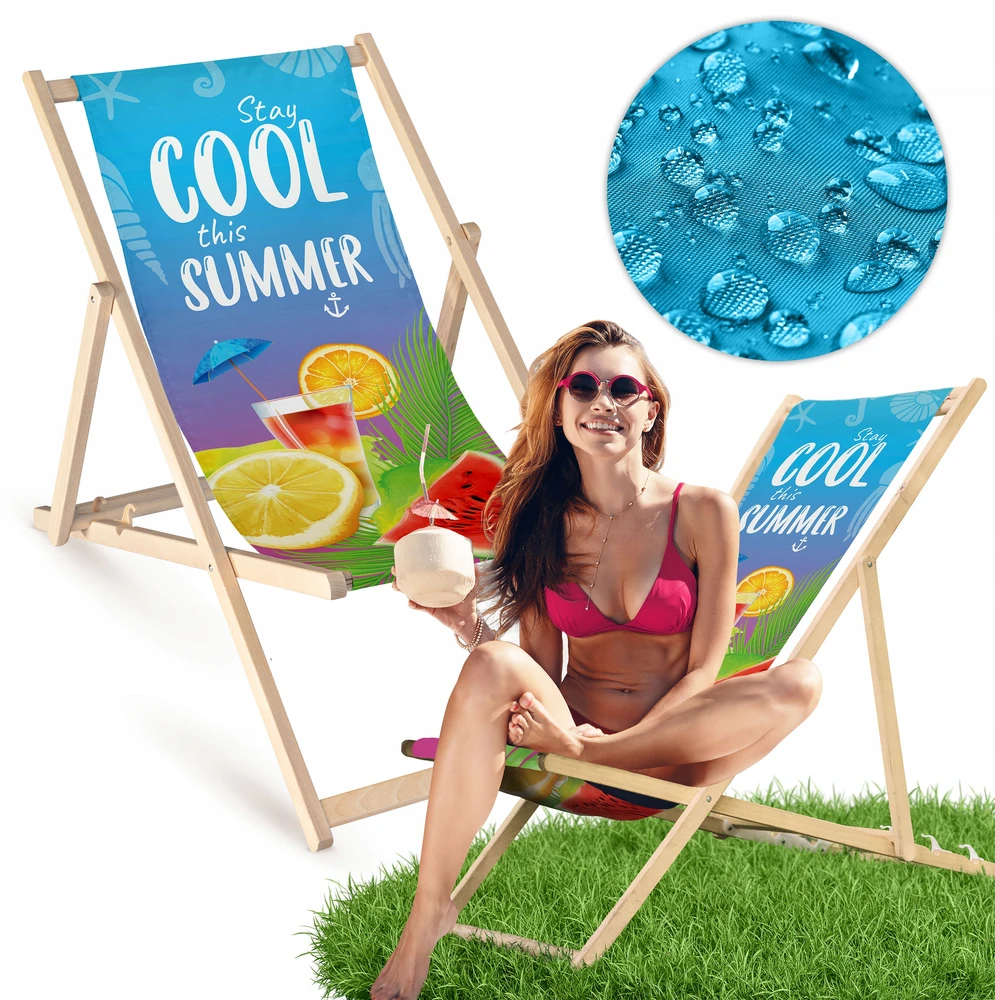 Allbag Medinis gultas "stay Cool This Summer" - bukmedžio, 55x120cm