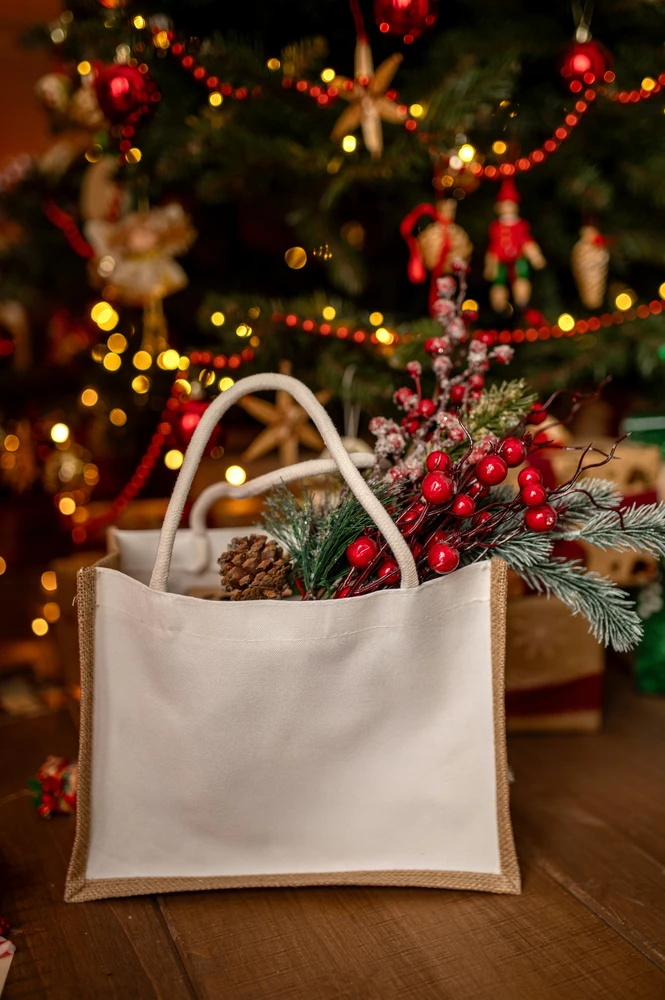Allbag pirkinių ir laisvalaikio rankinė iš medvilnės ir džiuto