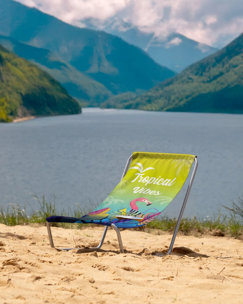 Allbag SULANKSTAMA PAPLŪDŽIO KĖDĖ, NEŠIOJAMOJI TURISTŲ KĖDĖ, SODO KĖDĖ + KREPŠĖ