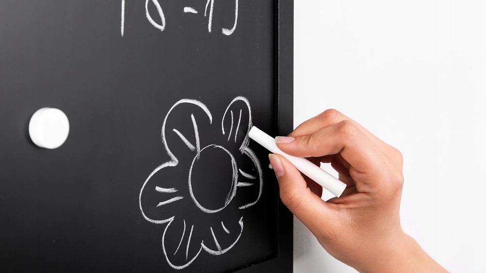 Allboards Magnetinė kamštinė lenta 60x40 ruda ir juoda COMBI juodas rėmelis + NEMOKAMAI
