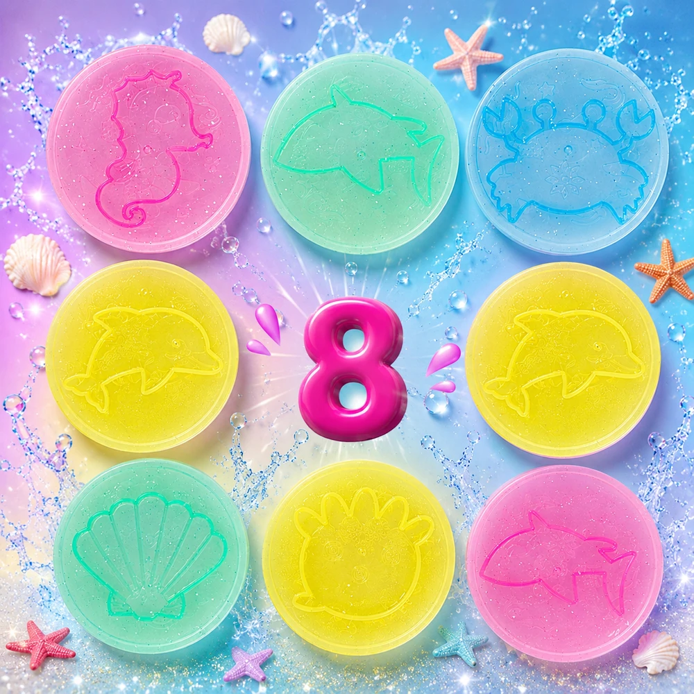 Allvo Aqua Gel 3D gelio figūrėlių rinkinys Creative Pot Vanduo Toy vaikams