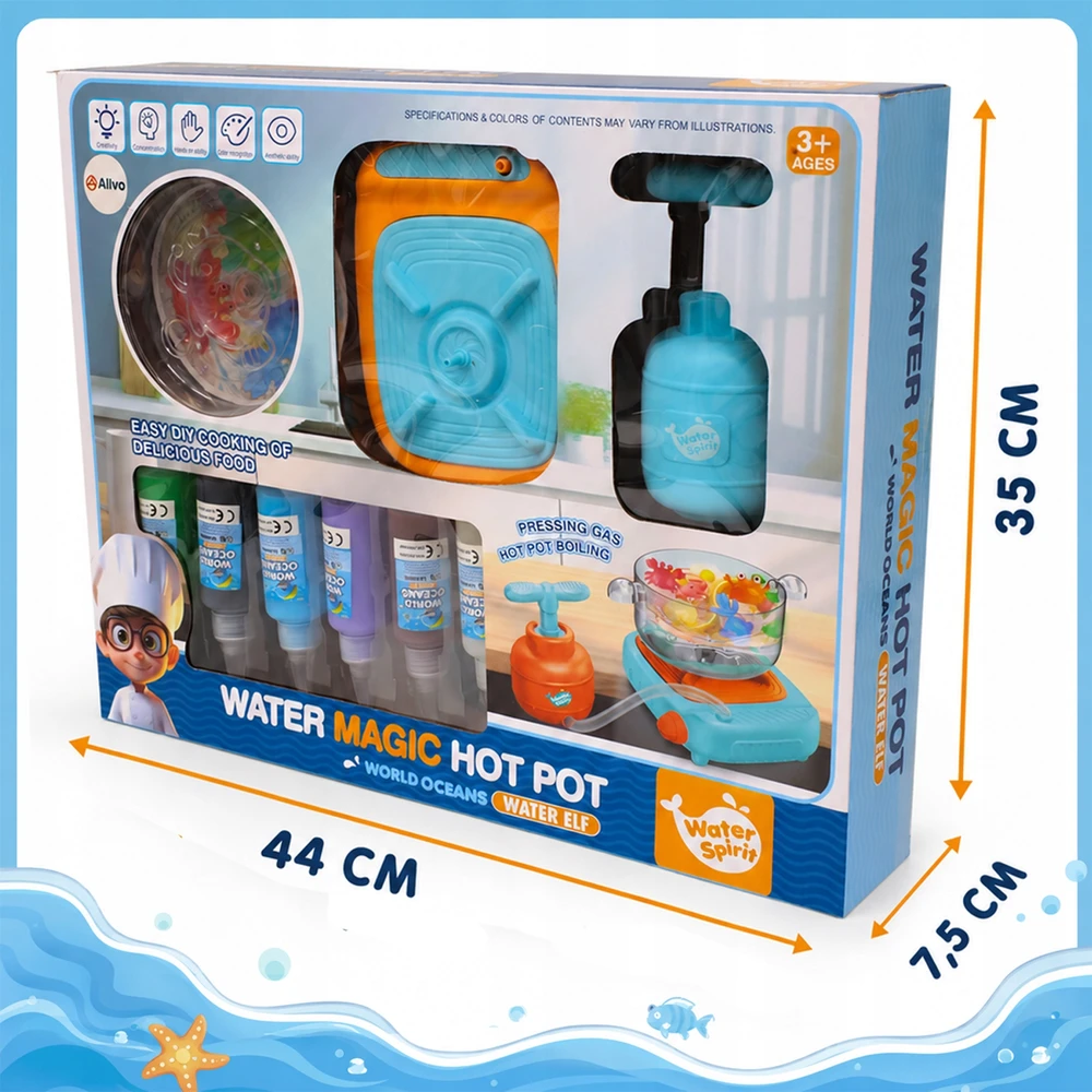 Allvo Aqua Gel 3D gelio figūrėlių rinkinys Creative Pot Vanduo Toy vaikams