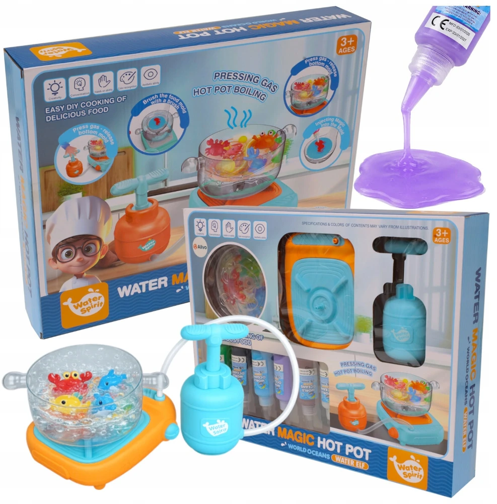 Allvo Aqua Gel 3D gelio figūrėlių rinkinys Creative Pot Vanduo Toy vaikams