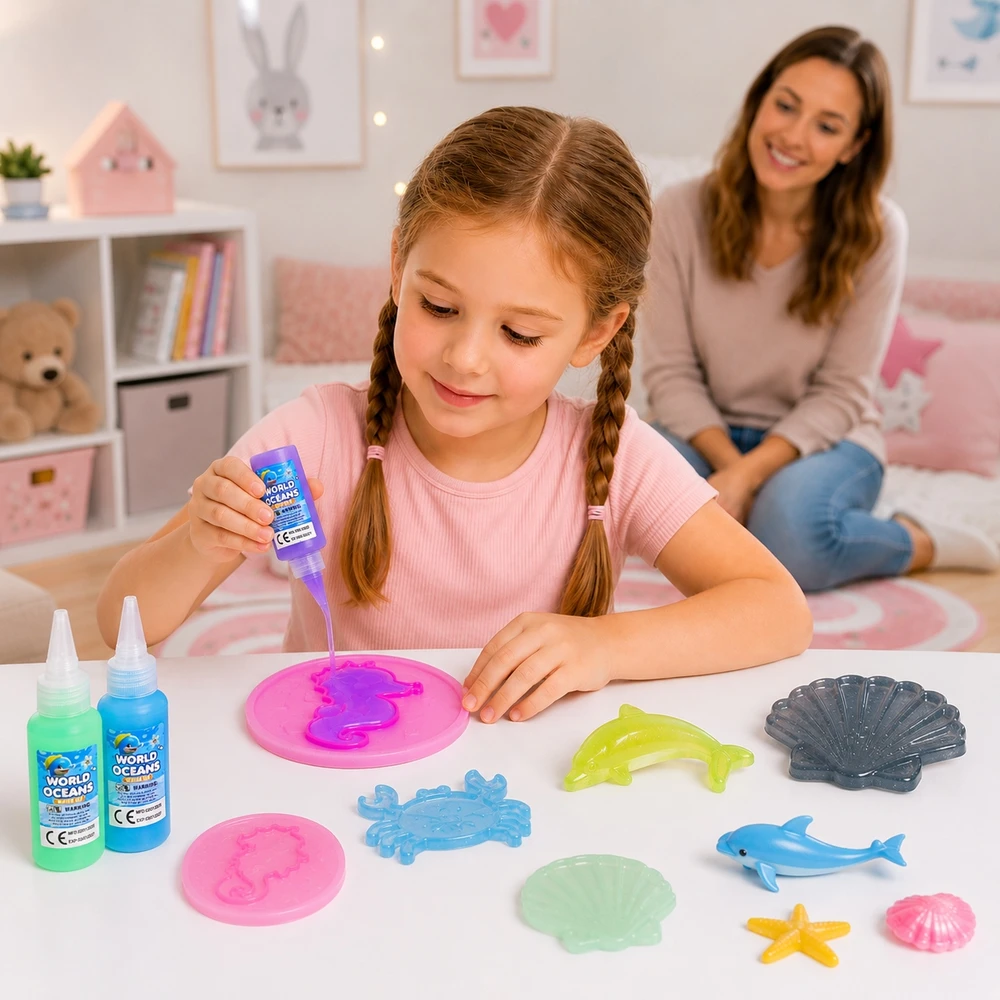 Allvo Aqua Gel 3D gelio figūrėlių rinkinys Creative Pot Vanduo Toy vaikams
