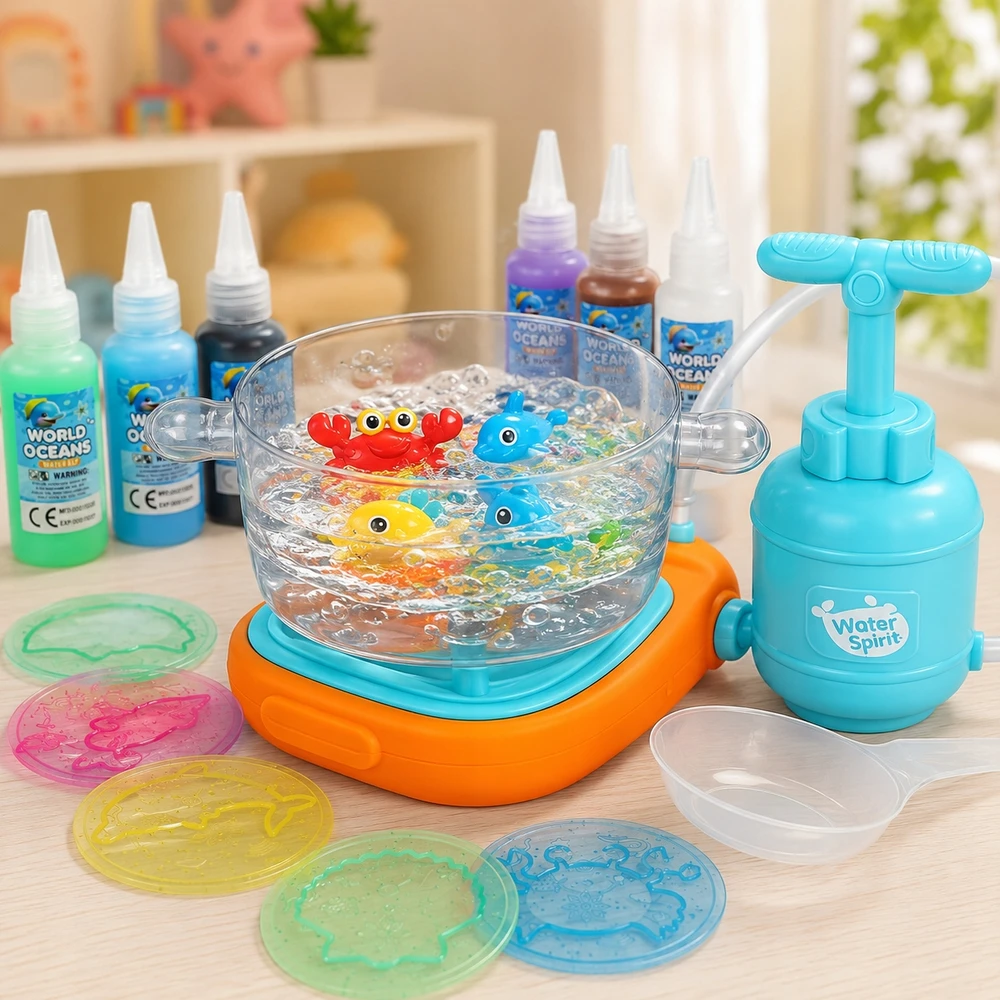Allvo Aqua Gel 3D gelio figūrėlių rinkinys Creative Pot Vanduo Toy vaikams