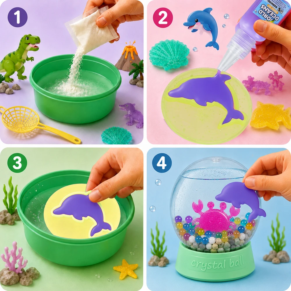 Allvo Magic Gel Vanduo Toy Figurines Creative Set for Children AQUA GEL