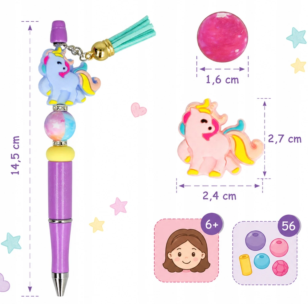 Allvo „Unicorn Pen“ rašiklio gaminimo rinkinys 56 vnt. Rašiklio gamykla