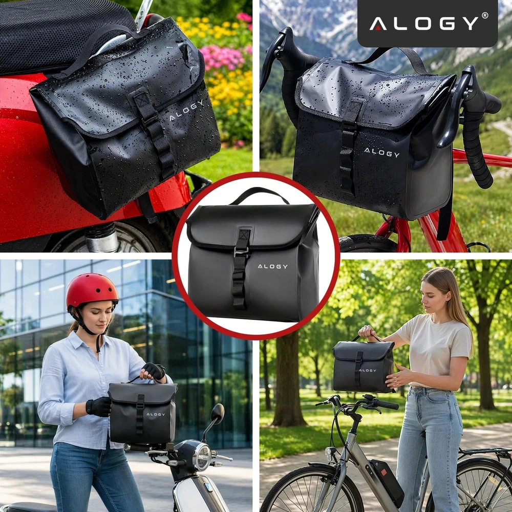 Alogy DVIRAČIO KIŠTAS STAKLAI, VARENA, RĖMAS, DIDELIOS TALPOS DVIRAČIO KREPŠELIS 10L
