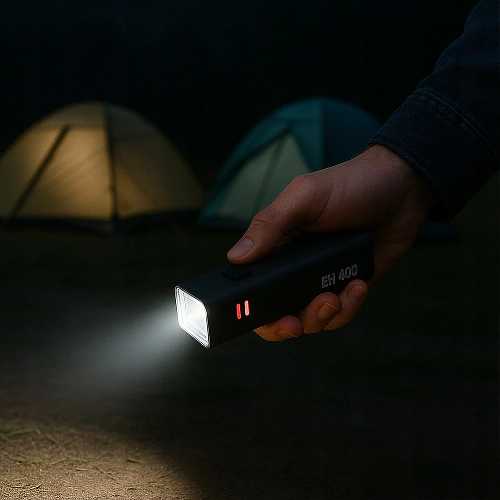 Alogy DVIRAČIO LEMPAS PRIEKINIS LED žibintuvėlis, skirtas USB DVIRAČIO VARENUI GALINGAS 2000mah