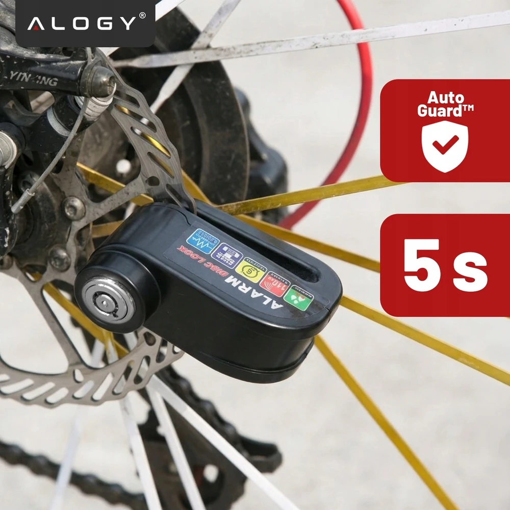 Alogy Dviračio signalizacijos užraktas, skirtas dviračio mopedo elektrinei apsaugai nuo vagystės