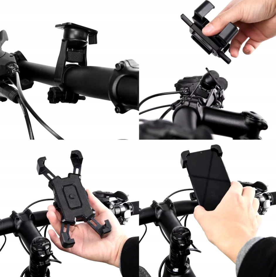 Alogy Dviračio telefono laikiklis 4,5-7" automatinis 360 antivibracija