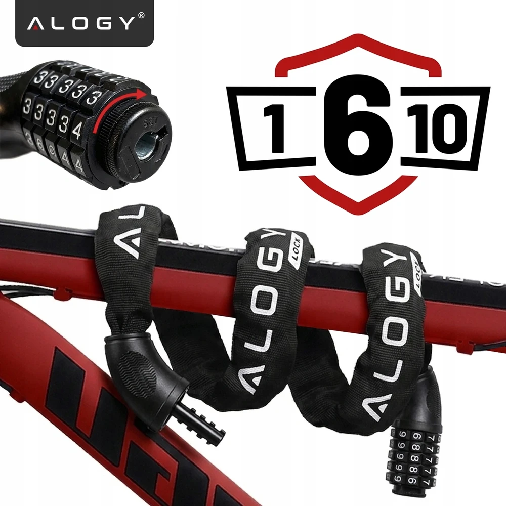 Alogy DVIRAČIO UŽRAKINĖ GRANDINĖ 1000/6V KODO LENGVA Tvirta APSAUGA