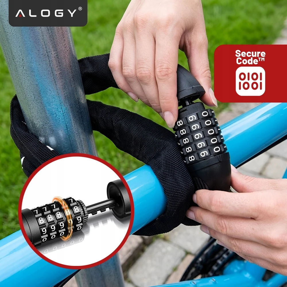 Alogy DVIRAČIO UŽRAKINĖ GRANDINĖ 1000/6V KODO LENGVA Tvirta APSAUGA