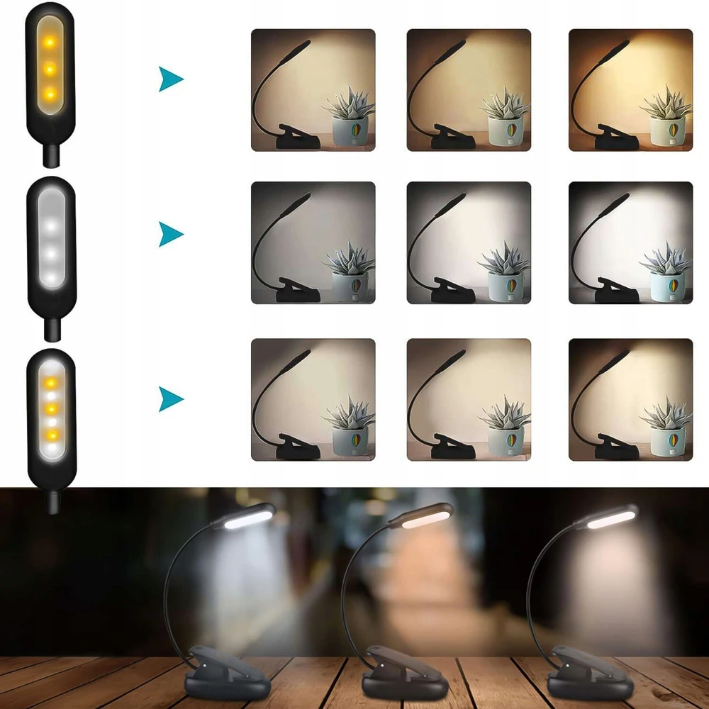 Alogy LED mokyklinio stalo lempa vaikams skaitymui, tvirtai reguliuojama segtuku
