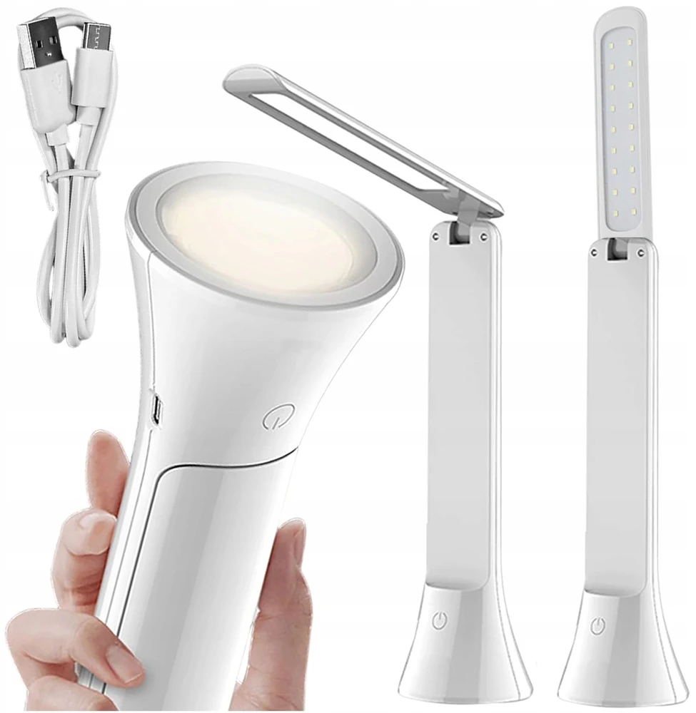 Alogy Led stalinė lempa su žibintuvėliu, 1200mah, balta