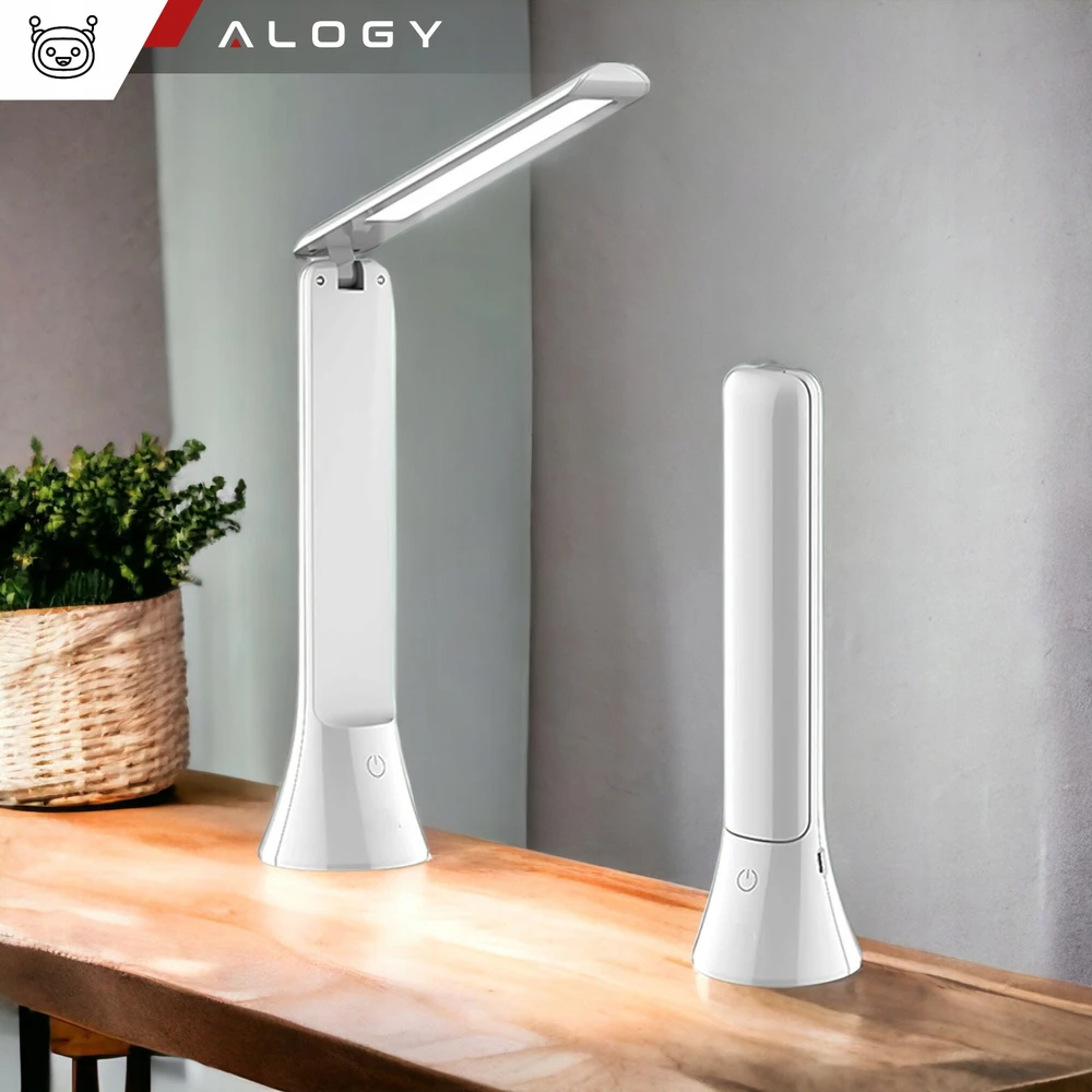 Alogy Led stalinė lempa su žibintuvėliu, 1200mah, balta