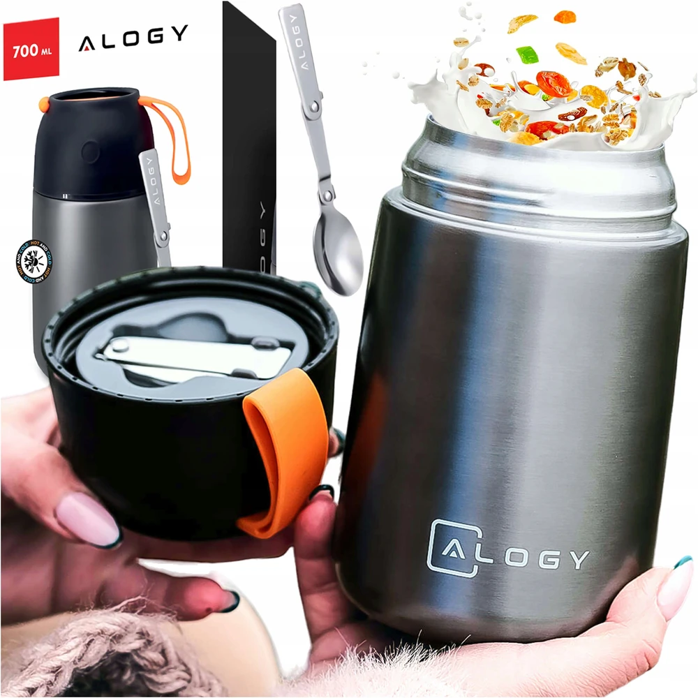 Alogy Maisto Termosas Vaikams, Sriubai, 700ml, Nerūdijančio Plieno