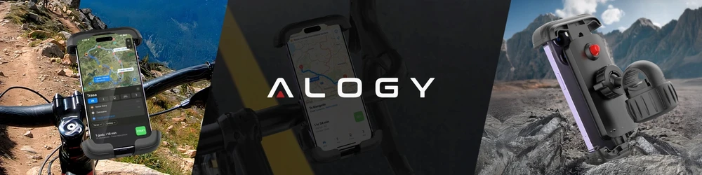 Alogy Smūgiams atsparus dviračio laikiklis motociklo telefonui ant vairo
