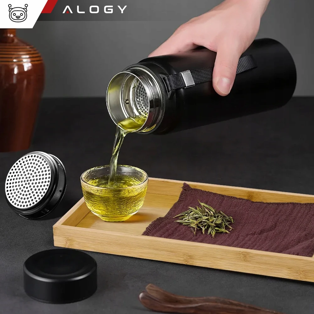 Alogy TERMINIS BUTELIS TERMINIS BUTELAS 1L KAVAI IR YERBA MATE ARBATA SU ALAUS VERYLU