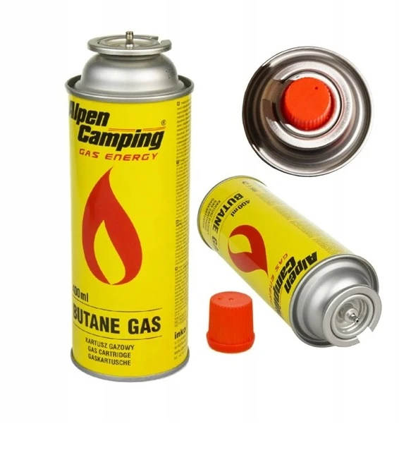 Alpen Camping GAZ DO KUCHENKI NABÓJ KARTUSZ kartusze gazowe 1szt 400ml