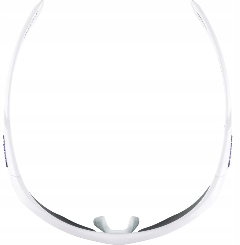 ALPINA Cycling Glasses NYLOS HR Baltas‑Violetinė Violetinė Mirror Lens Cat.3