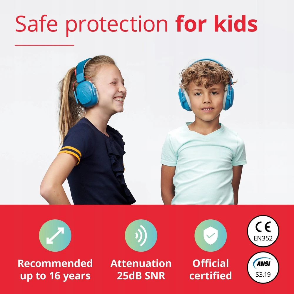 Alpine Muffy Kids klausos apsaugos priemonės, žalios