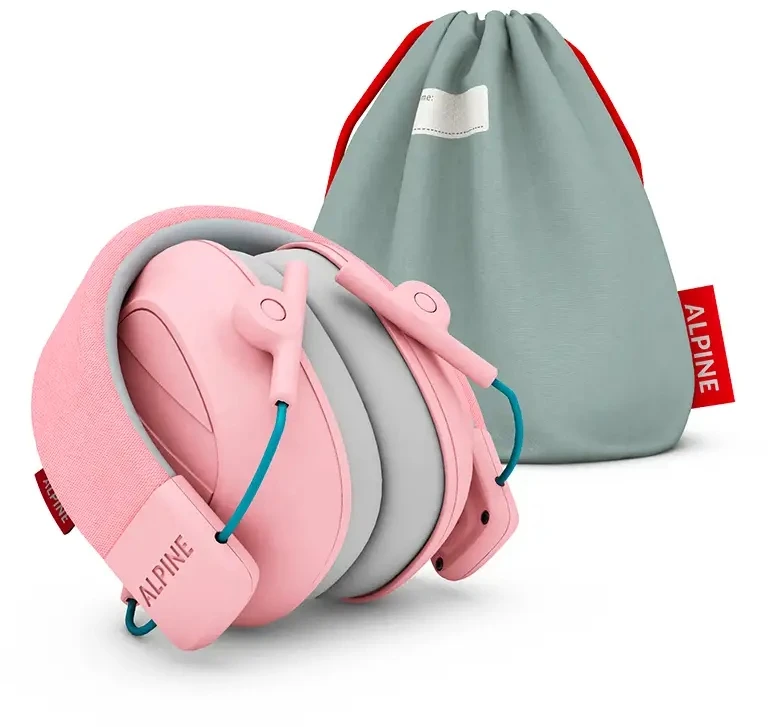 Alpine Muffy Kids klausos apsaugos priemonės, rožinės spalvos
