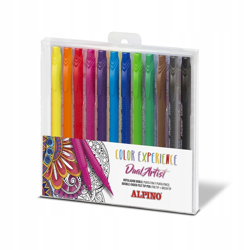 Flomasteriai ALPINO Color experience dual artist 12vnt