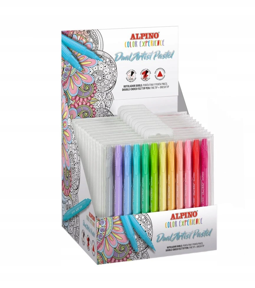 Flomasteriai ALPINO Color experience dual artist 12vnt