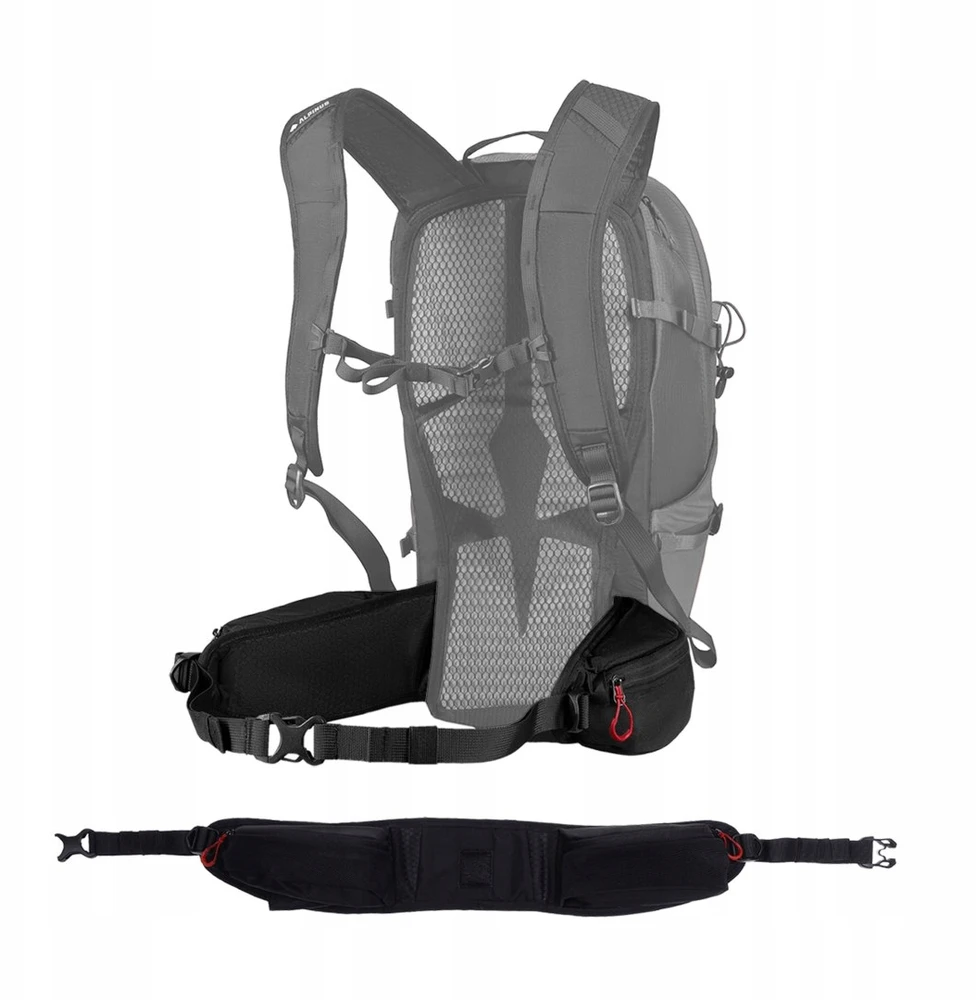 Alpinus Negoiu 20l: Raudonas kelioninis trekkingo kuprinė