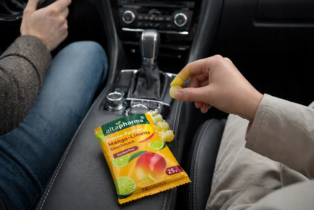 altama Pastilės be cukraus Mango Lime Pastilės Be glitimo Be laktozės