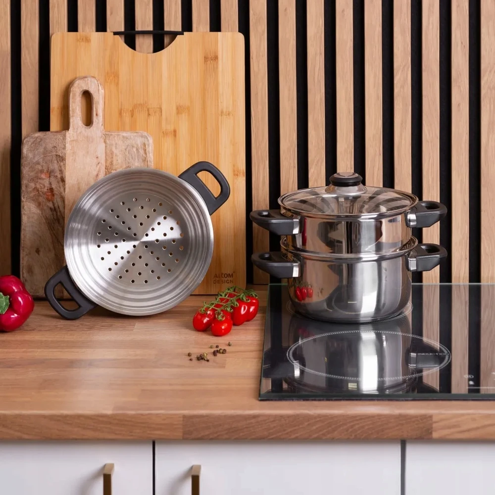 Altom Design Garinimo puodas, nerūdijančio plieno indukcinis puodas, Altom Emilio, 2,2 l