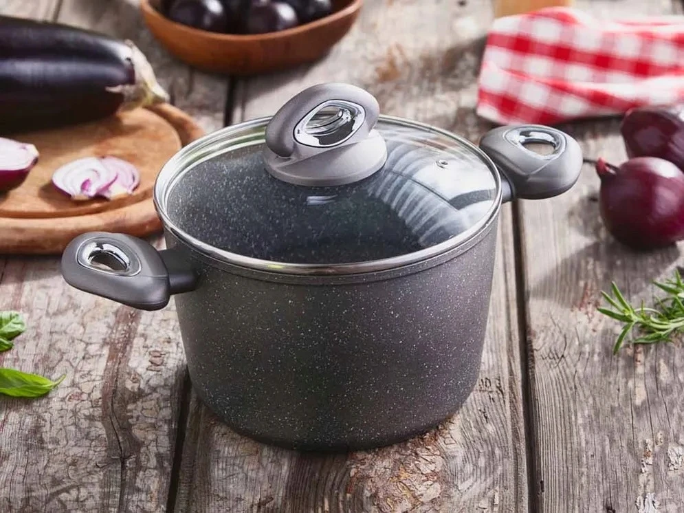 Altom Design INDUKCINIS PUODAS 3,2 L ALIUMININIS SU DANGIU DYFLON SRIUBĖS virti