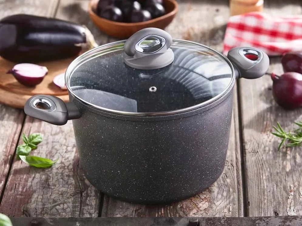 Altom Design INDUKCINIS PUODAS 6 L ALIUMINIS SU DANČIU DYFLON DANGA DIDELI INDUKCIJA