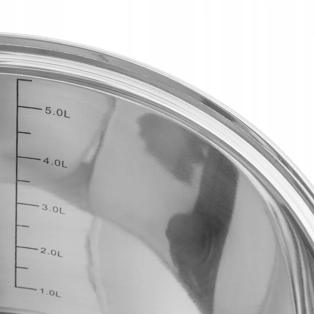 Altom Design Nerūdijančio plieno aukštas puodas 5,6 l. 22cm su stikliniu dangčiu