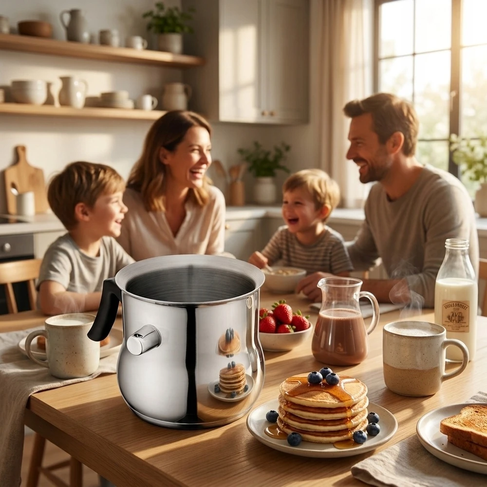 Altom Design Pieno virimo puodas 1L su vandens striuke Altom Induction