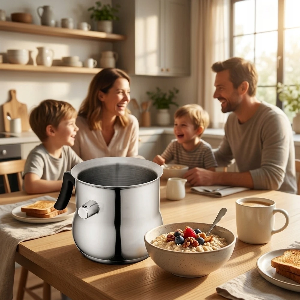Altom Design Pieno virimo puodas 1L su vandens striuke Altom Induction